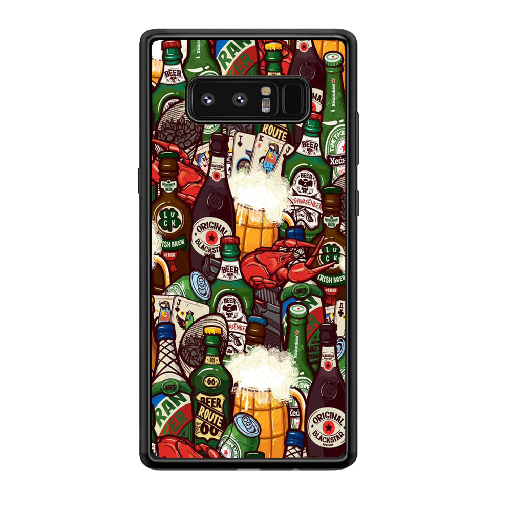 Beer Bottle Art Samsung Galaxy Note 8 Case-Phone Case-Tempered Glass Case-Altracase