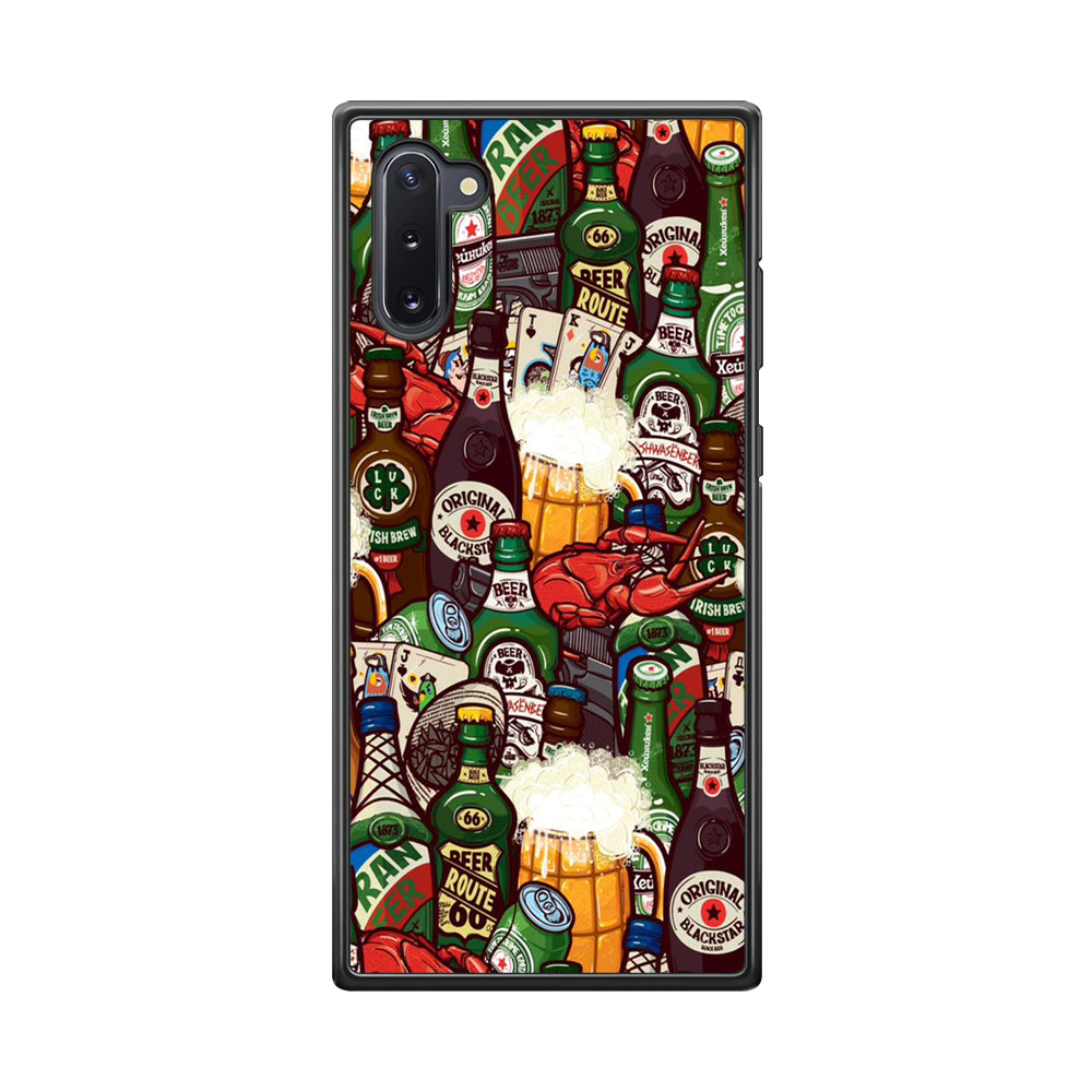 Beer Bottle Art Samsung Galaxy Note 10 Case-Phone Case-Tempered Glass Case-Altracase