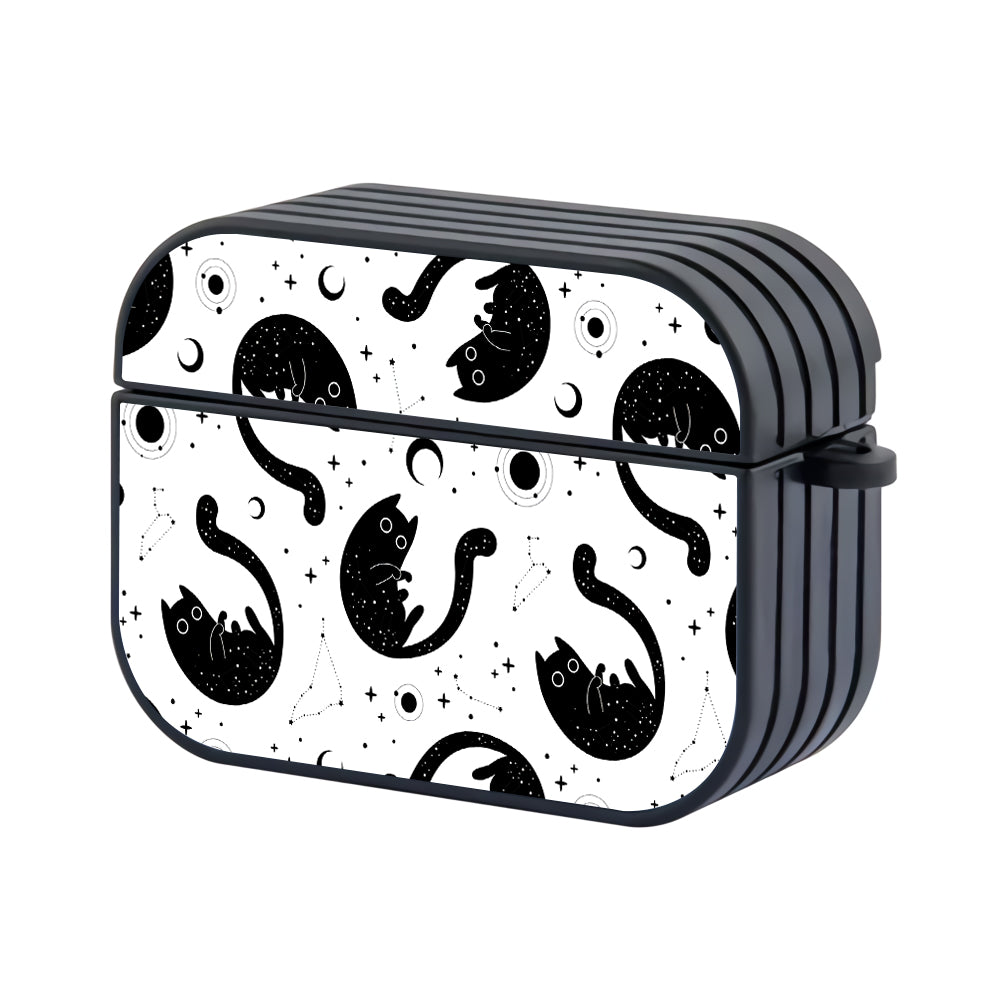 Black Cat in Space Apple Airpods Pro Case - Altracase