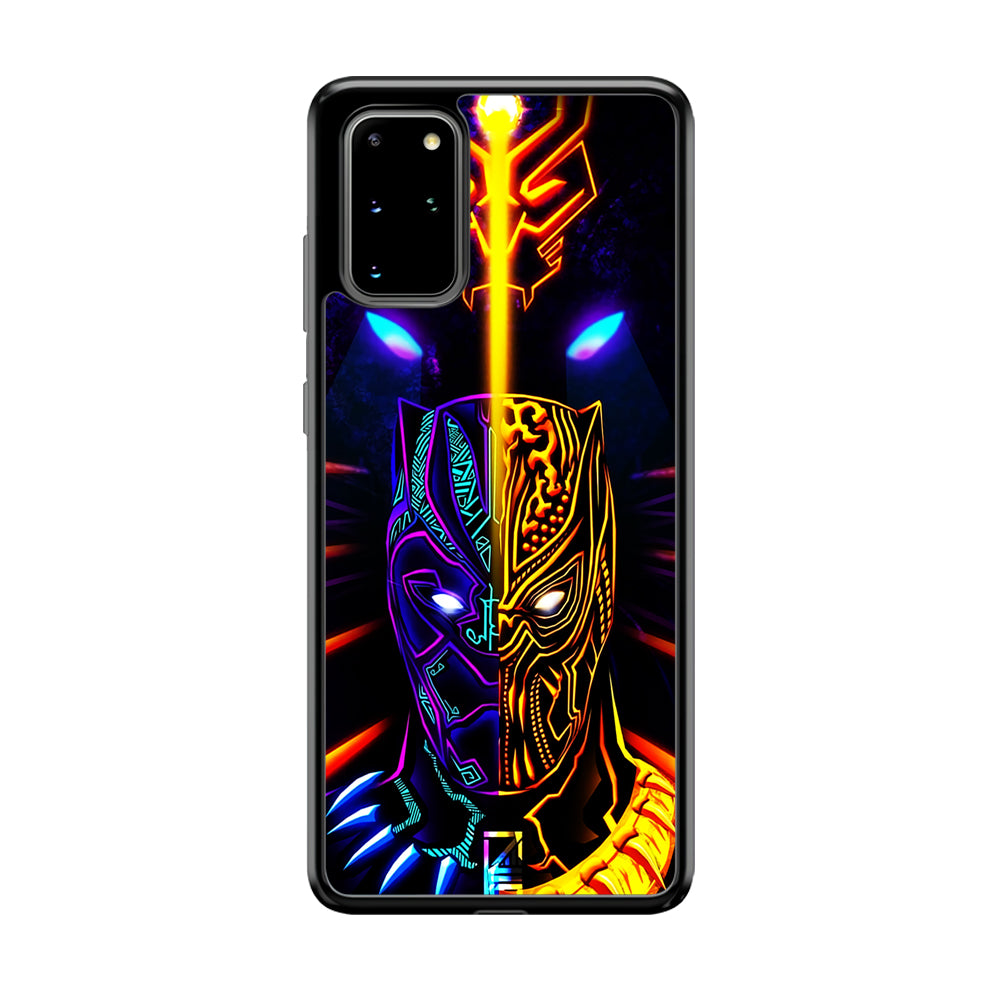 Black Panther And Golden Jaguar Samsung Galaxy S20 Plus Case-Phone Case-Tempered Glass Case-Altracase