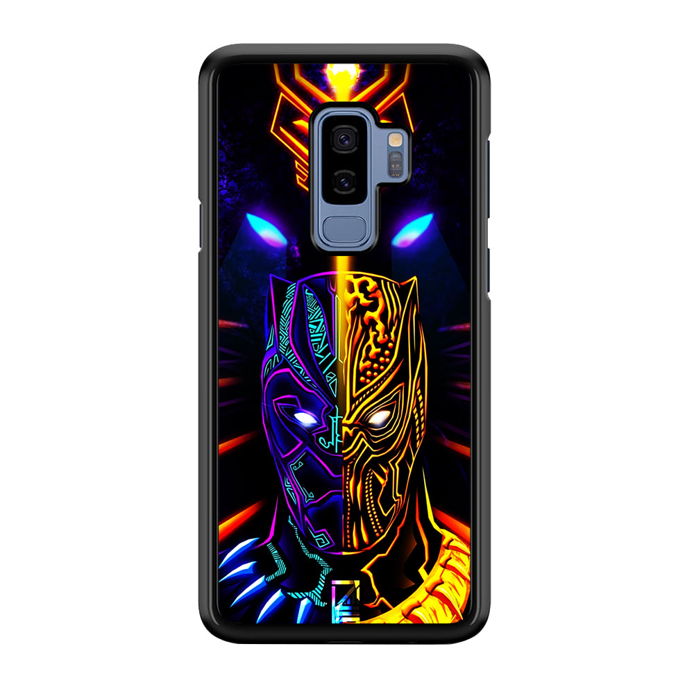 Black Panther And Golden Jaguar Samsung Galaxy S9 Plus Case-Phone Case-Rubber Black (2D Case)-Altracase