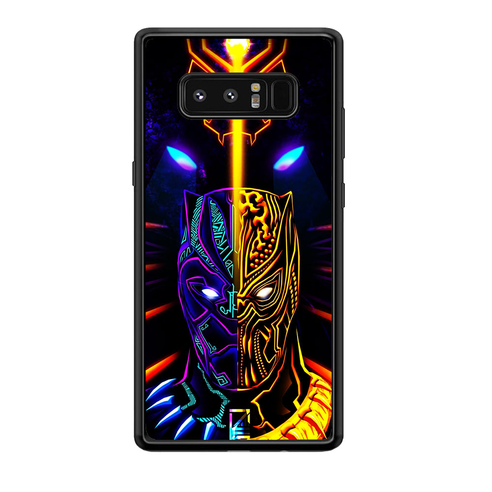 Black Panther And Golden Jaguar Samsung Galaxy Note 8 Case-Phone Case-Rubber Black (2D Case)-Altracase