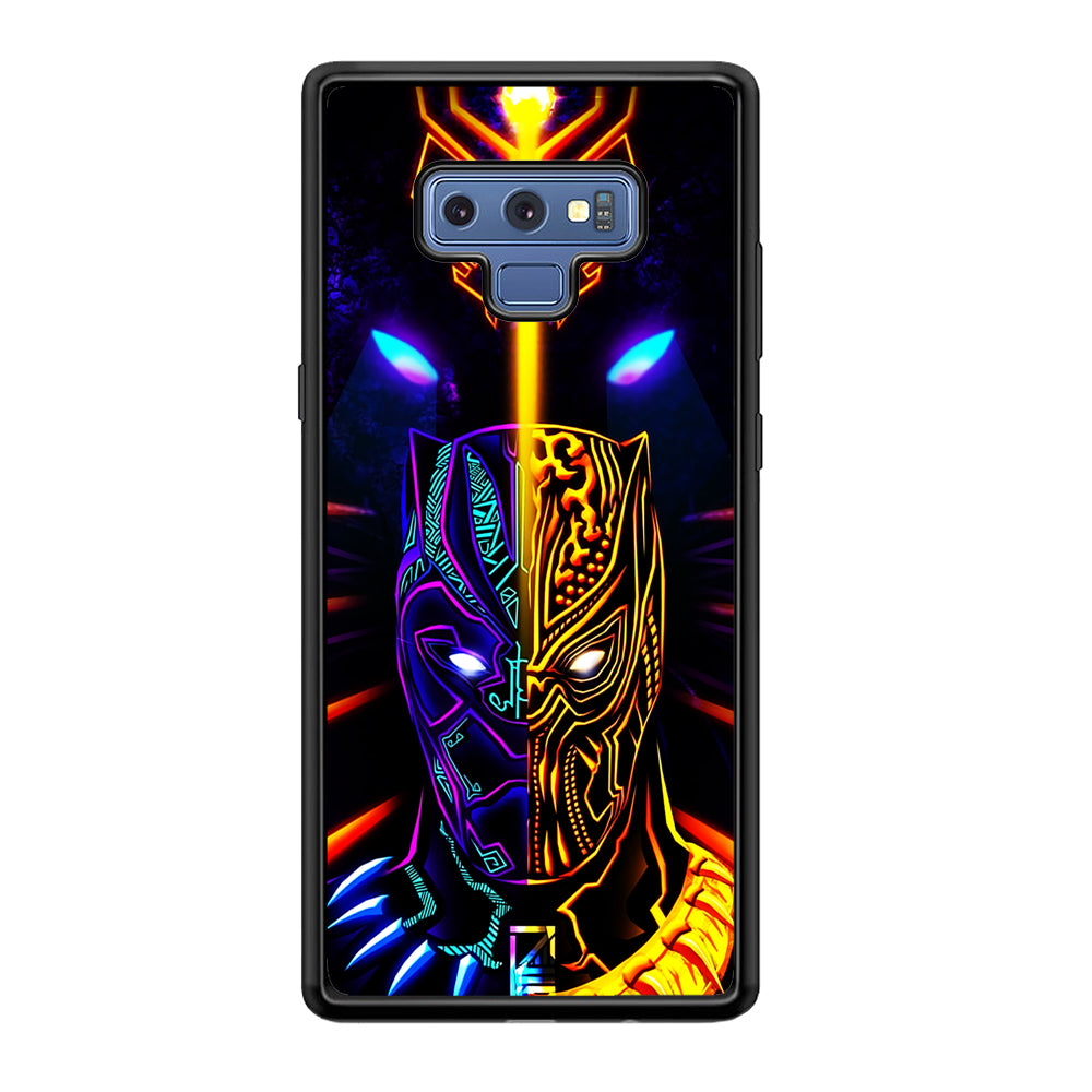 Black Panther And Golden Jaguar Samsung Galaxy Note 9 Case-Phone Case-Tempered Glass Case-Altracase