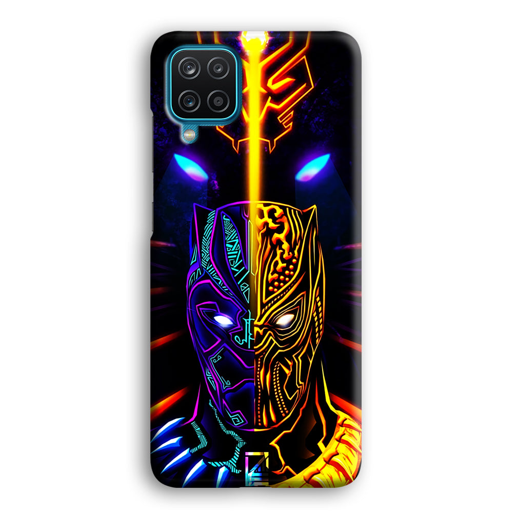 Black Panther And Golden Jaguar Samsung Galaxy A12 Case-Phone Case-3D Case-Altracase