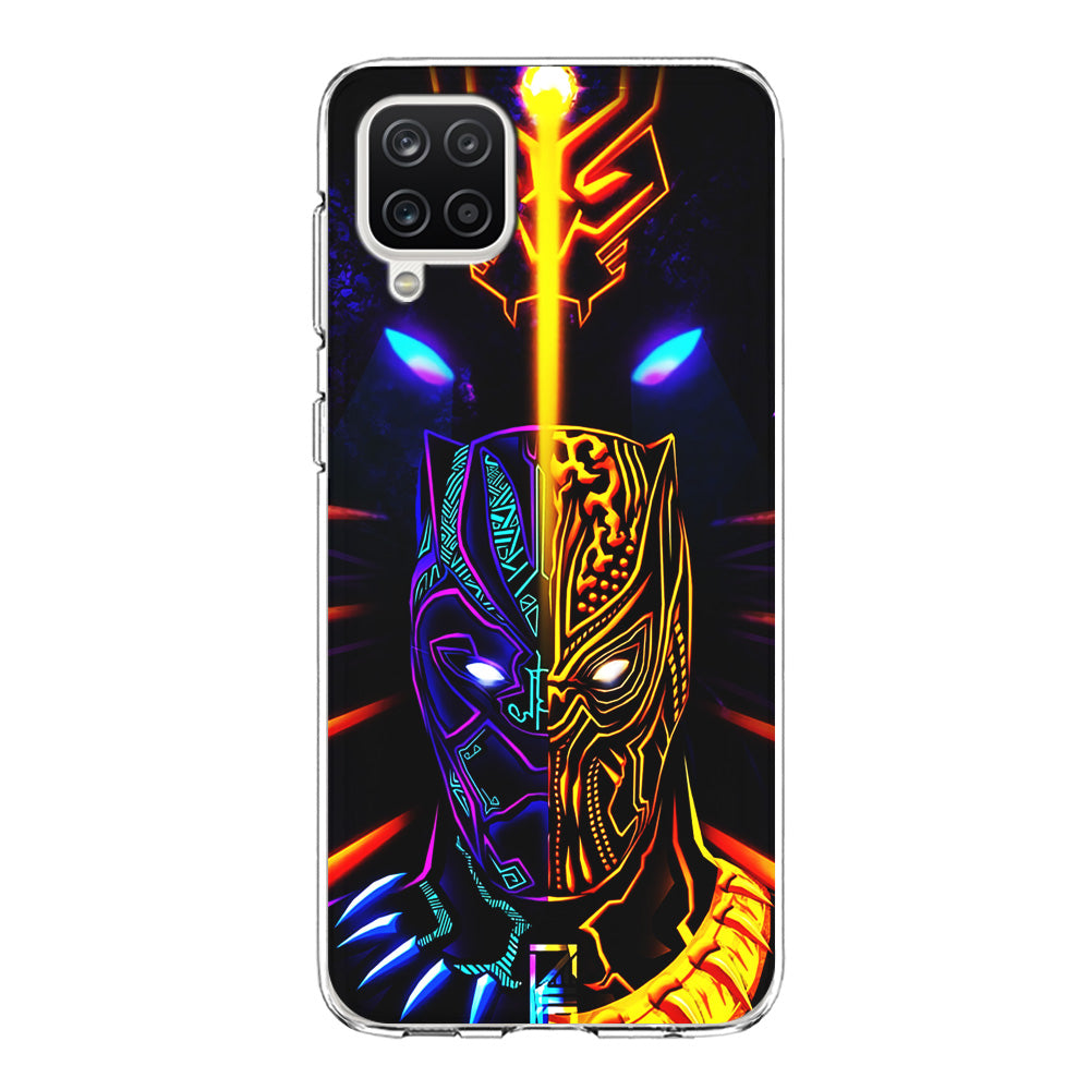 Black Panther And Golden Jaguar Samsung Galaxy A12 Case-Phone Case-Clear Soft Case-Altracase