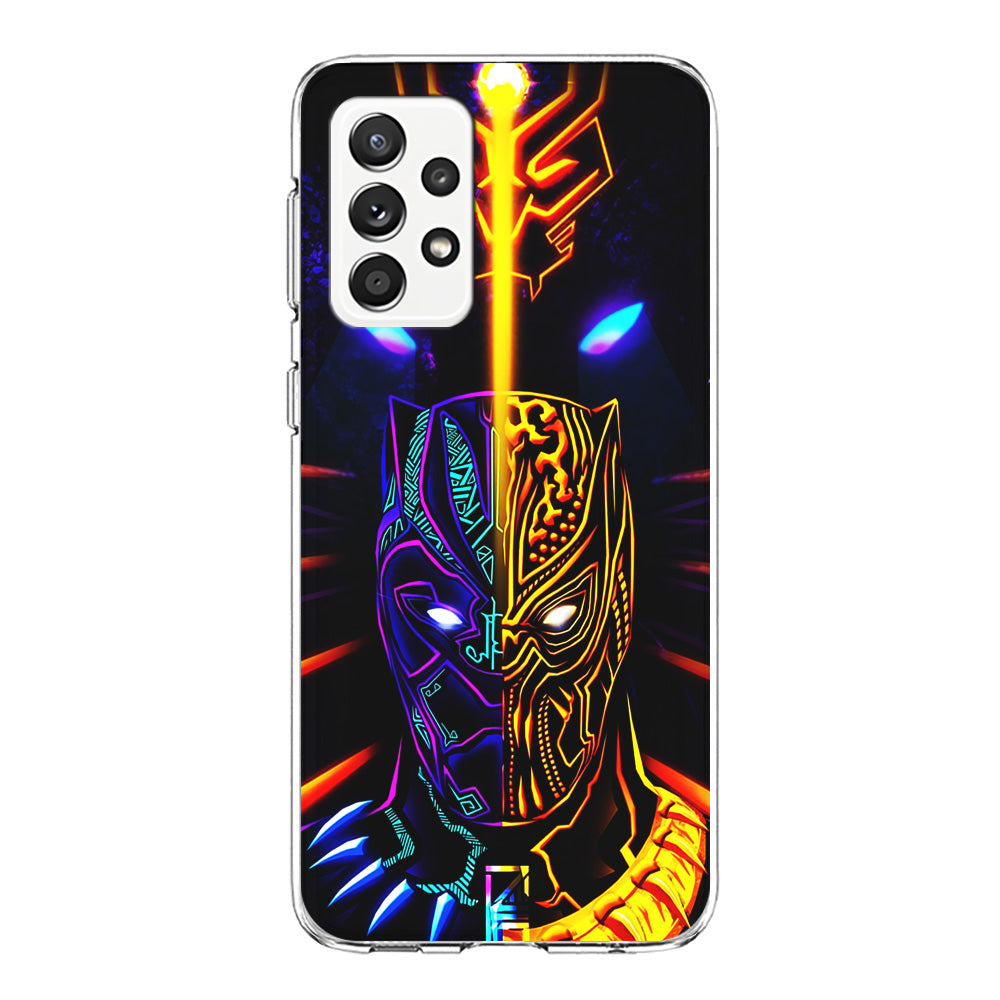 Black Panther And Golden Jaguar Samsung Galaxy A72 Case-Phone Case-Clear Soft Case-Altracase