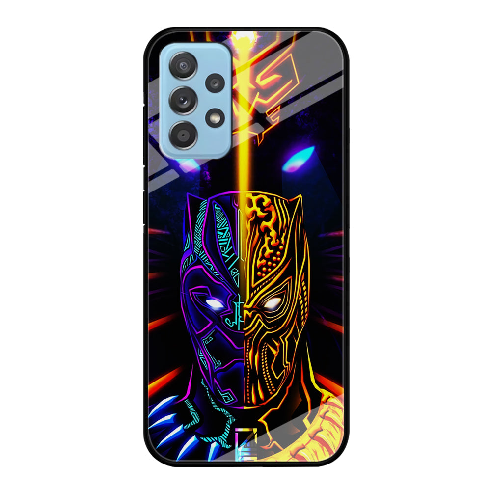 Black Panther And Golden Jaguar Samsung Galaxy A52 Case-Phone Case-Tempered Glass Case-Altracase