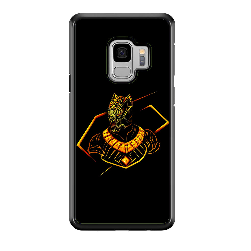 Black Panther Golden Art Samsung Galaxy S9 Case-Phone Case-Rubber Black (2D Case)-Altracase