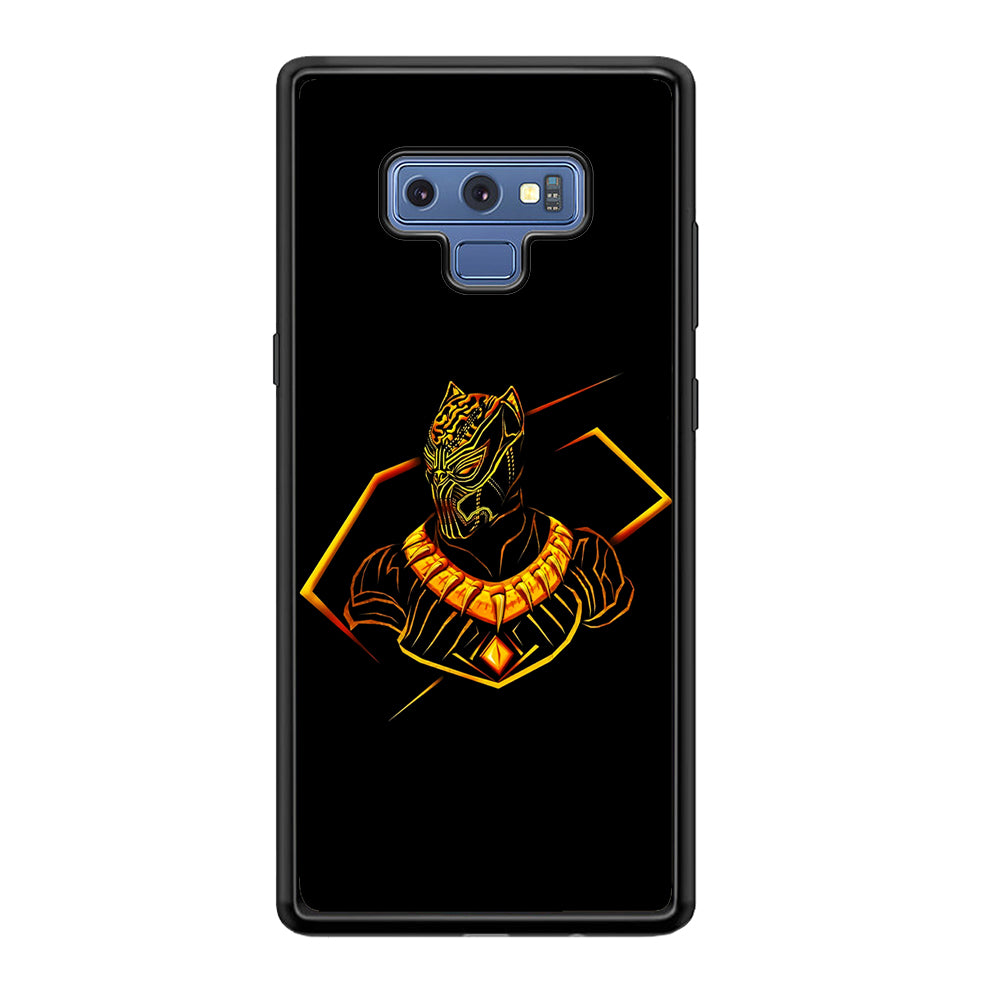 Black Panther Golden Art Samsung Galaxy Note 9 Case-Phone Case-Tempered Glass Case-Altracase