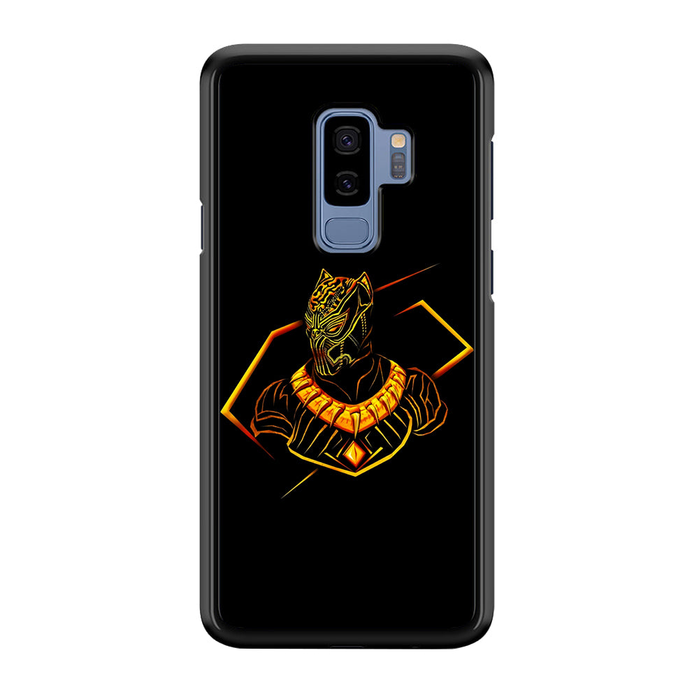 Black Panther Golden Art Samsung Galaxy S9 Plus Case-Phone Case-Tempered Glass Case-Altracase