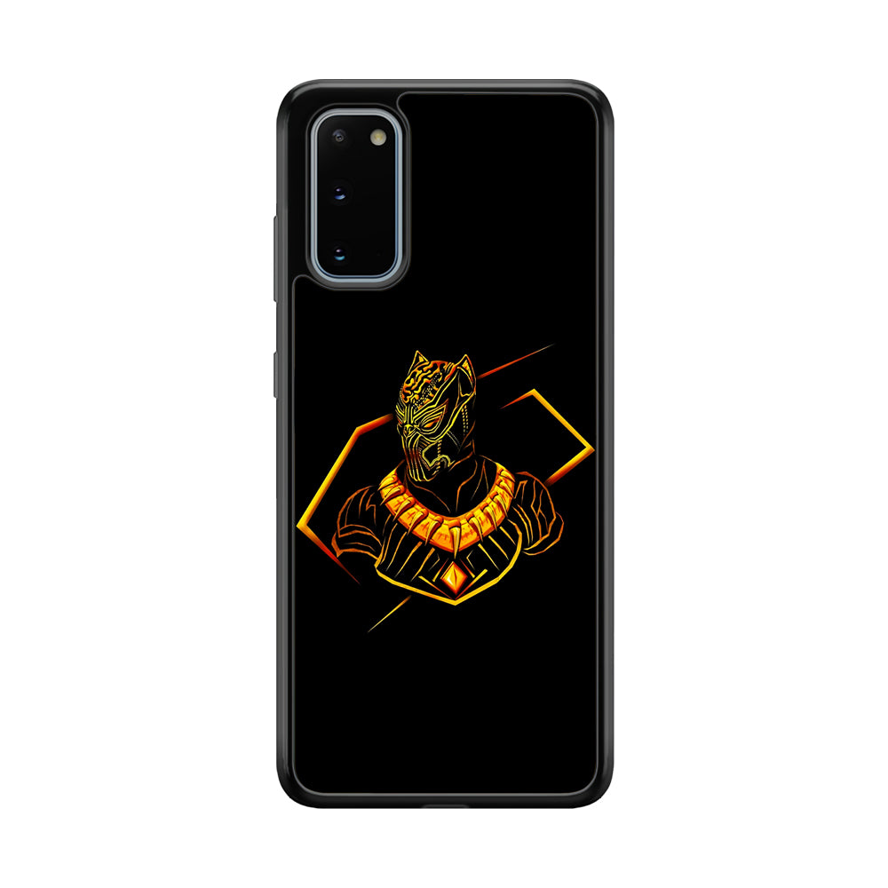 Black Panther Golden Art Samsung Galaxy S20 Case-Phone Case-Tempered Glass Case-Altracase