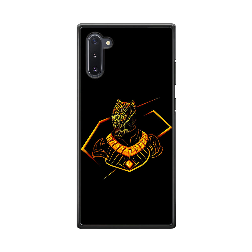 Black Panther Golden Art Samsung Galaxy Note 10 Case-Phone Case-Tempered Glass Case-Altracase