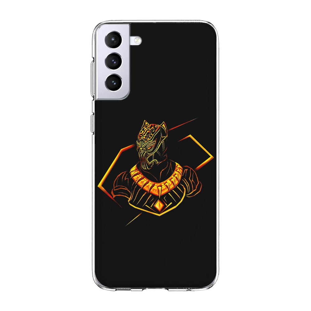 Black Panther Golden Art Samsung Galaxy S21 Plus Case-Phone Case-Clear Soft Case-Altracase