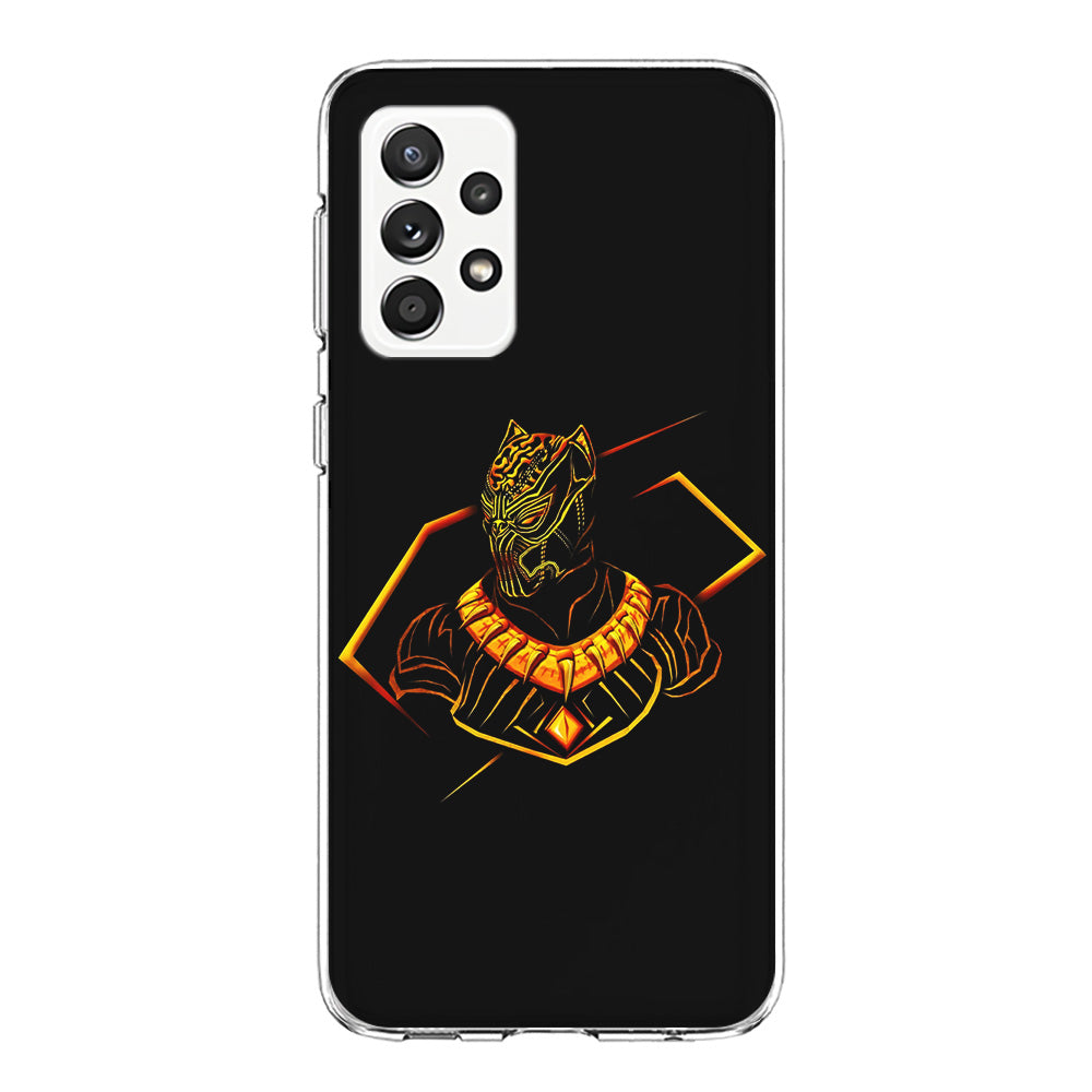 Black Panther Golden Art Samsung Galaxy A52 Case-Phone Case-Clear Soft Case-Altracase