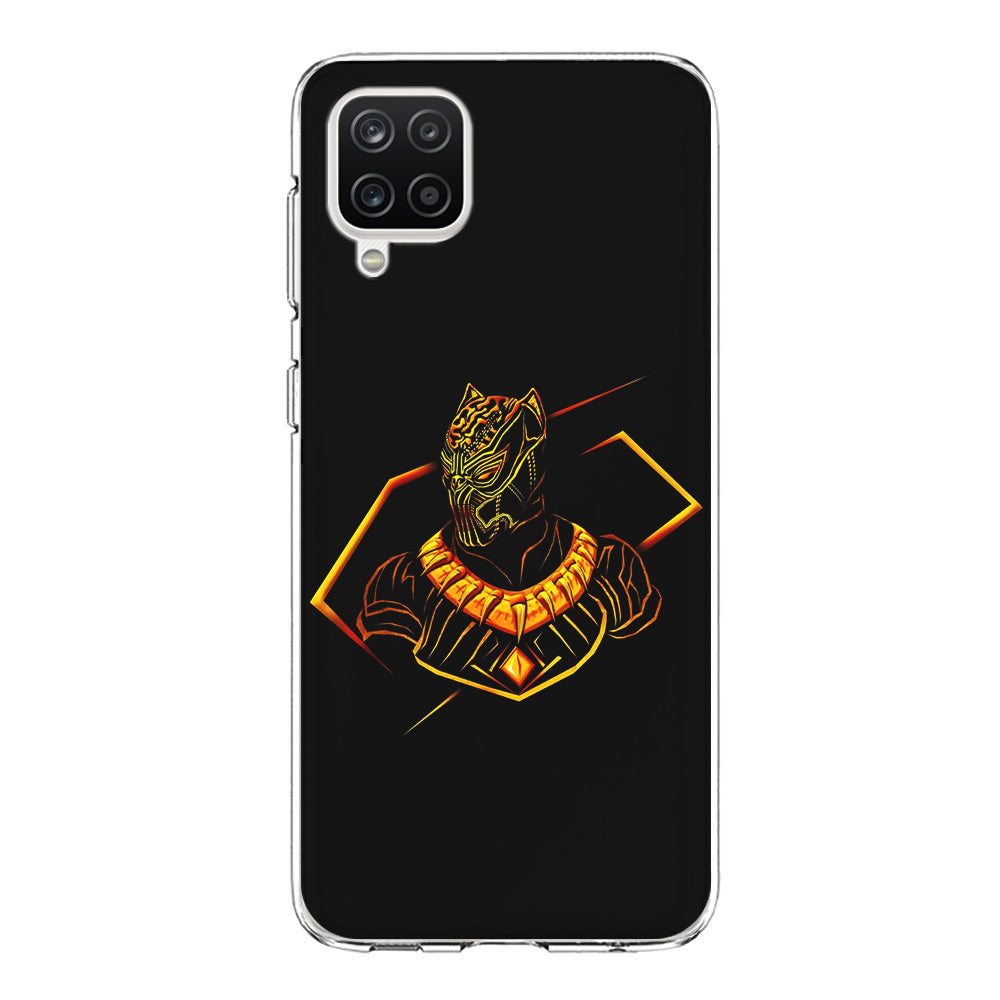 Black Panther Golden Art Samsung Galaxy A12 Case-Phone Case-Clear Soft Case-Altracase