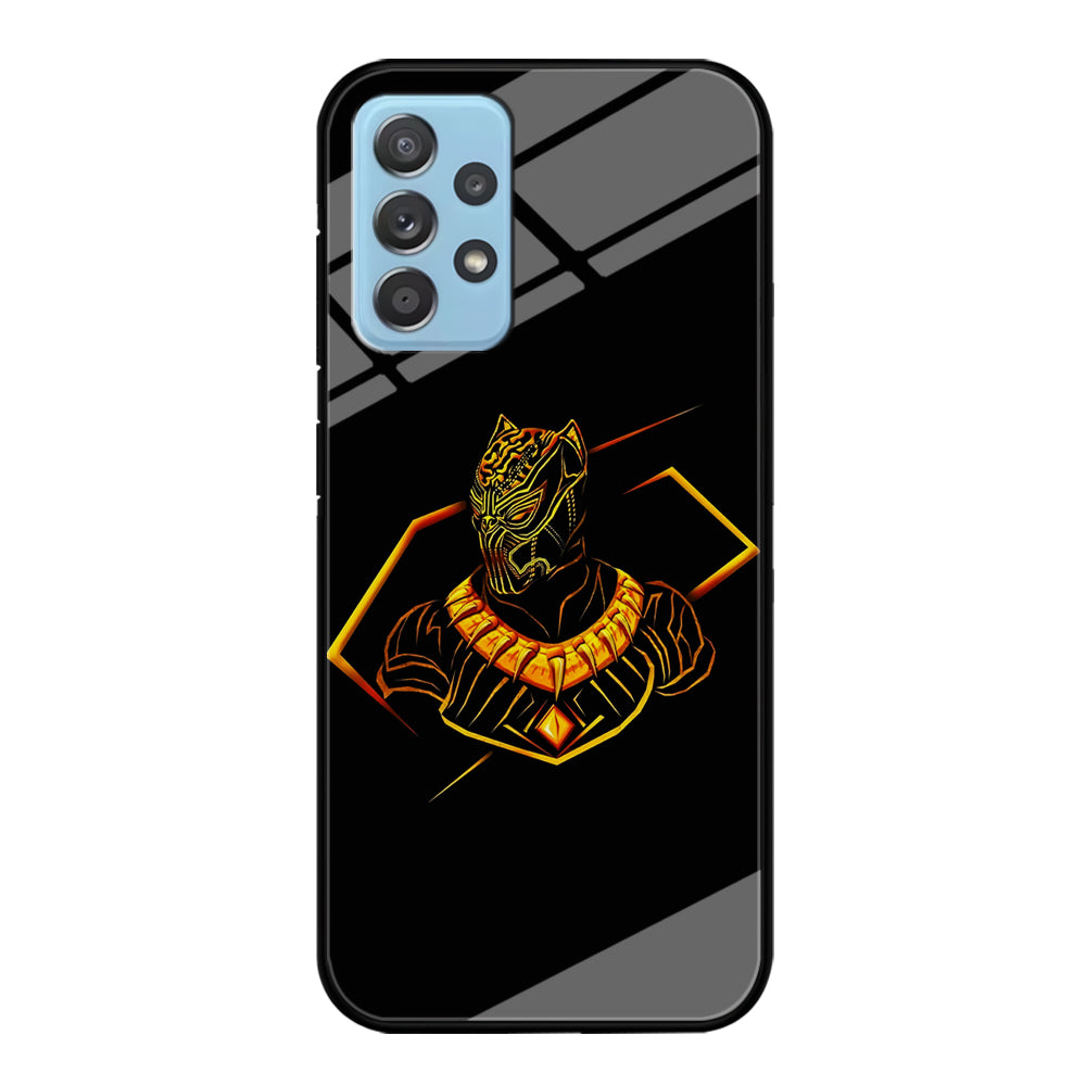 Black Panther Golden Art Samsung Galaxy A72 Case-Phone Case-Tempered Glass Case-Altracase