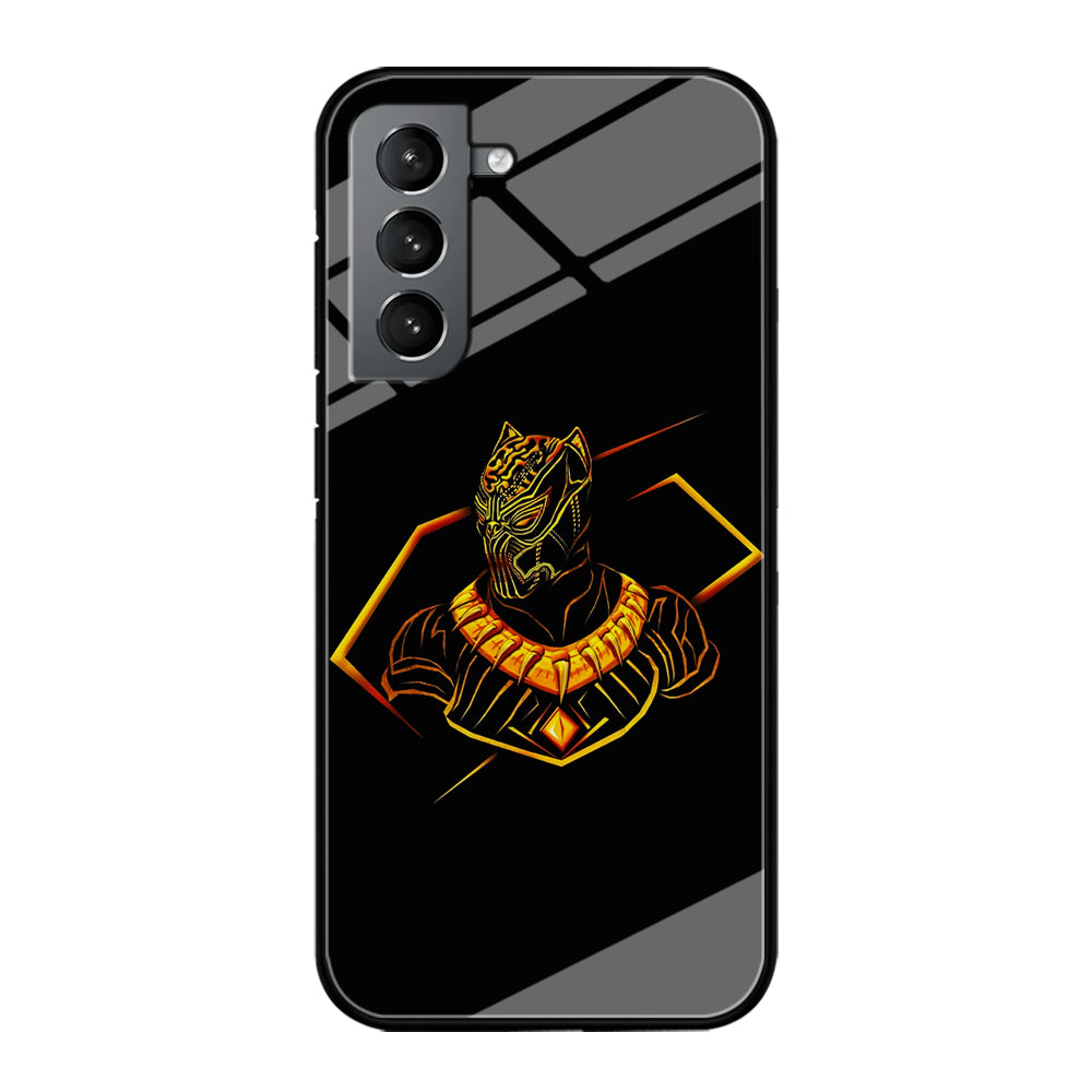 Black Panther Golden Art Samsung Galaxy S21 Plus Case-Phone Case-Tempered Glass Case-Altracase