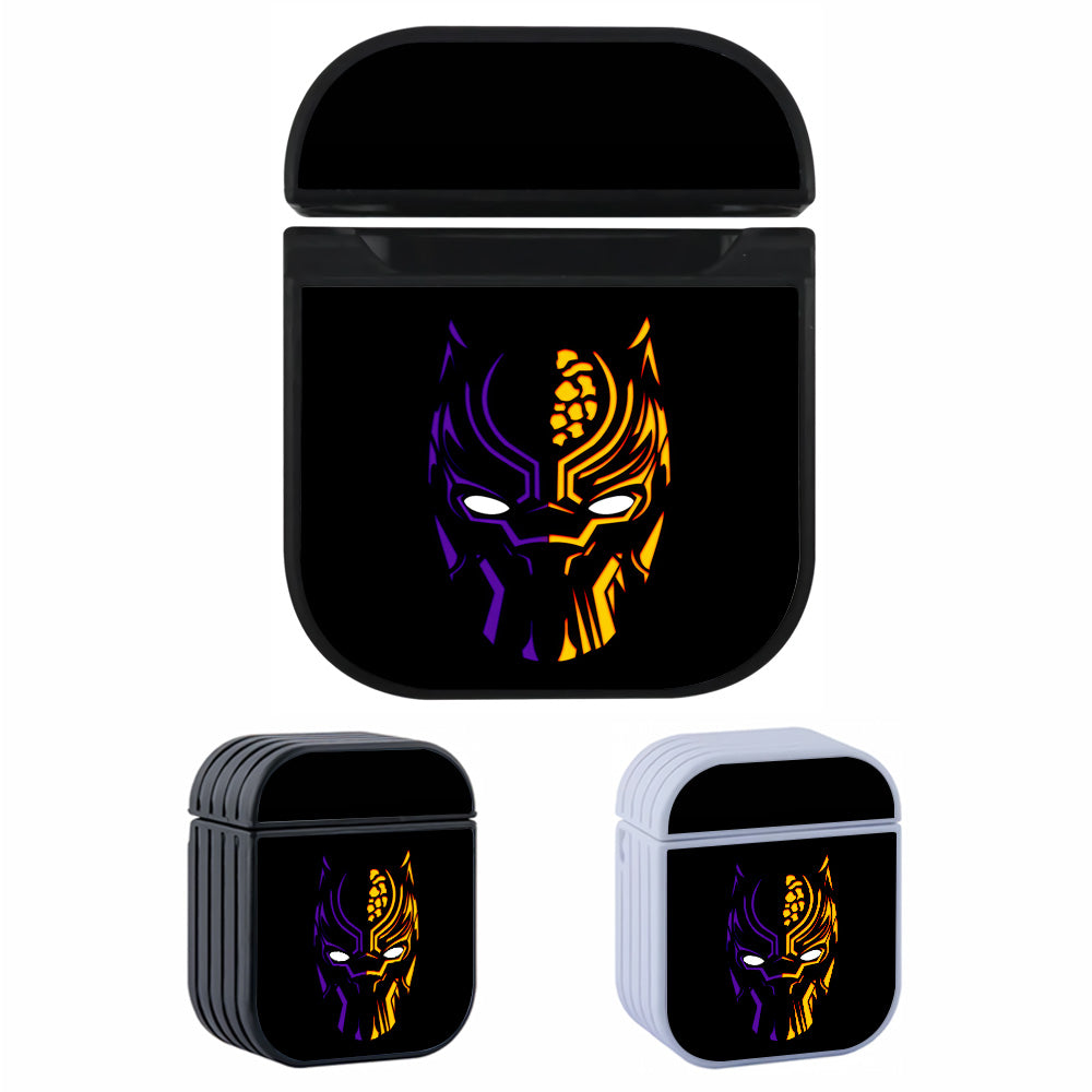 Black Panther Mask Logo Hard Plastic Case Cover For Apple Airpods-AirPod Case-Altracase