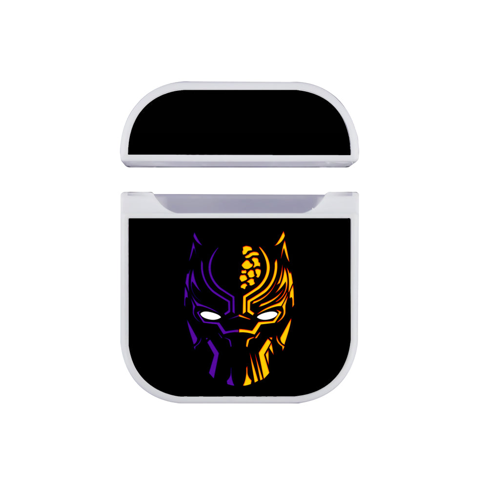 Black Panther Mask Logo Hard Plastic Case Cover For Apple Airpods-AirPod Case-White-Altracase