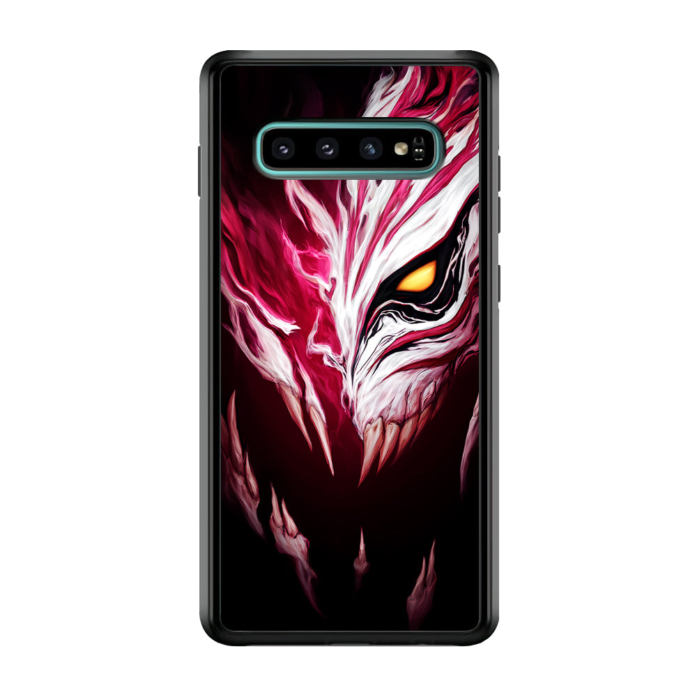 Bleach Hollow Mask Art Samsung Galaxy S10 Case-Phone Case-Rubber Black (2D Case)-Altracase