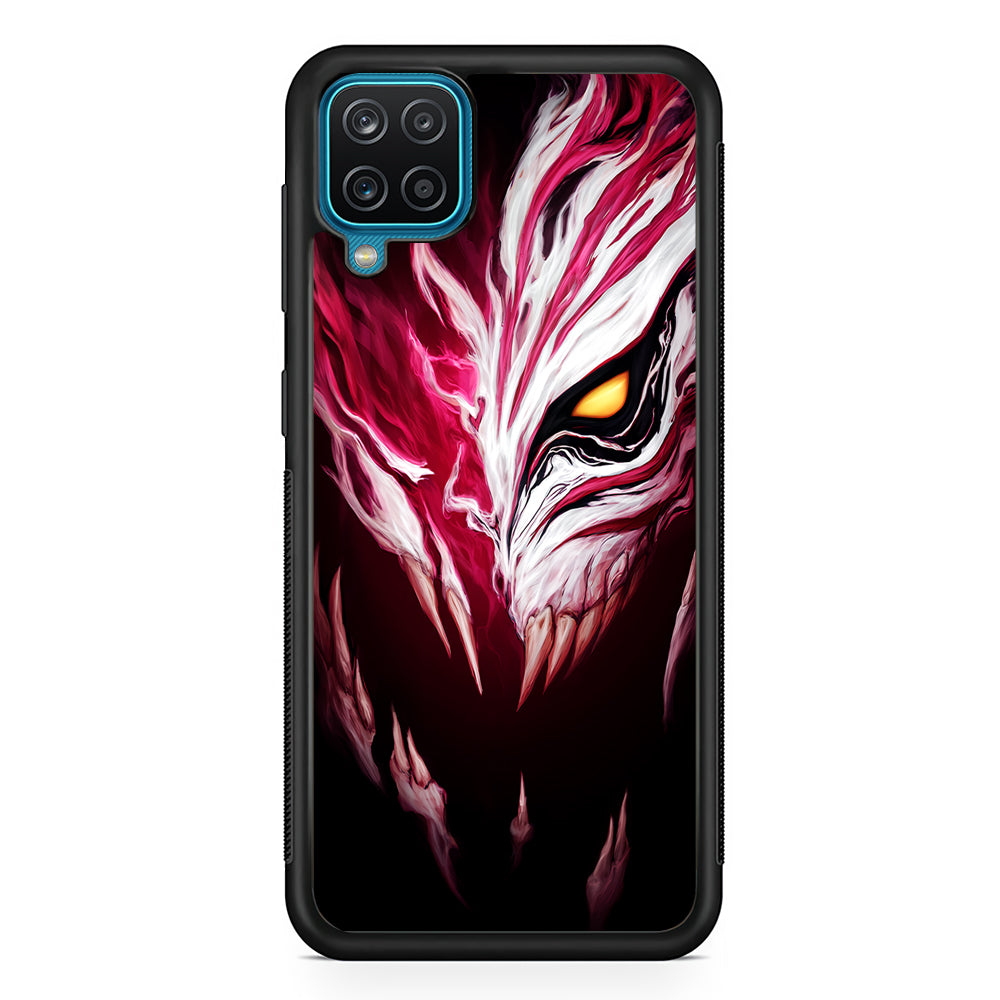 Bleach Hollow Mask Art Samsung Galaxy A12 Case-Phone Case-Rubber Black (2D Case)-Altracase