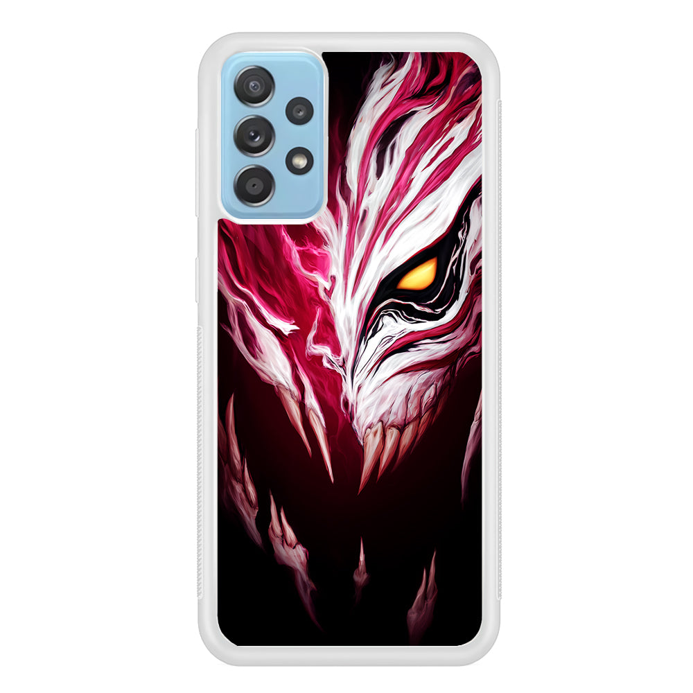 Bleach Hollow Mask Art Samsung Galaxy A52 Case-Phone Case-Rubber White (2D Case)-Altracase