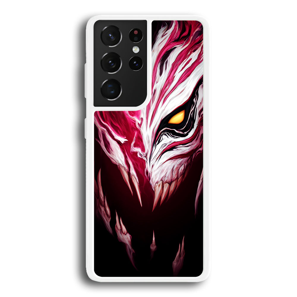 Bleach Hollow Mask Art Samsung Galaxy S21 Ultra Case-Phone Case-Rubber White (2D Case)-Altracase