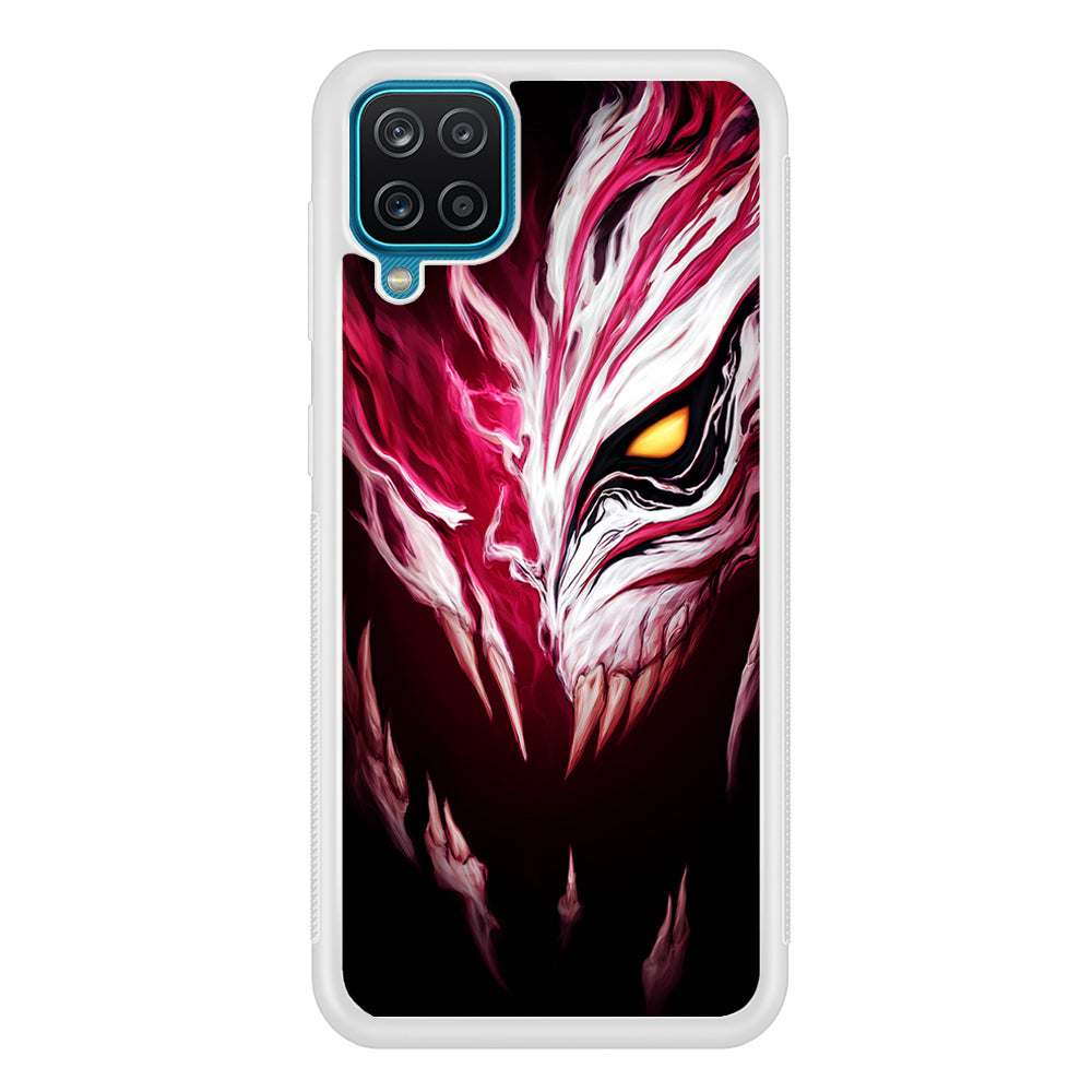Bleach Hollow Mask Art Samsung Galaxy A12 Case-Phone Case-Rubber White (2D Case)-Altracase