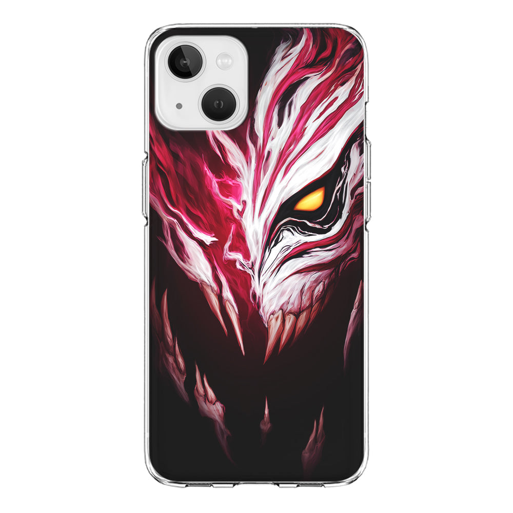 Bleach Hollow Mask Art iPhone 14 Plus Case-Phone Case-Clear Soft Case-Altracase