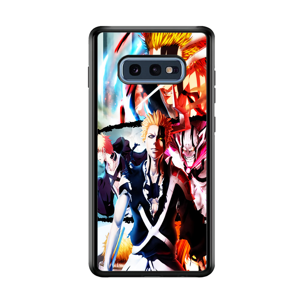 Bleach Ichigo Kurosaki Collage Samsung Galaxy S10E Case-Phone Case-Rubber Black (2D Case)-Altracase