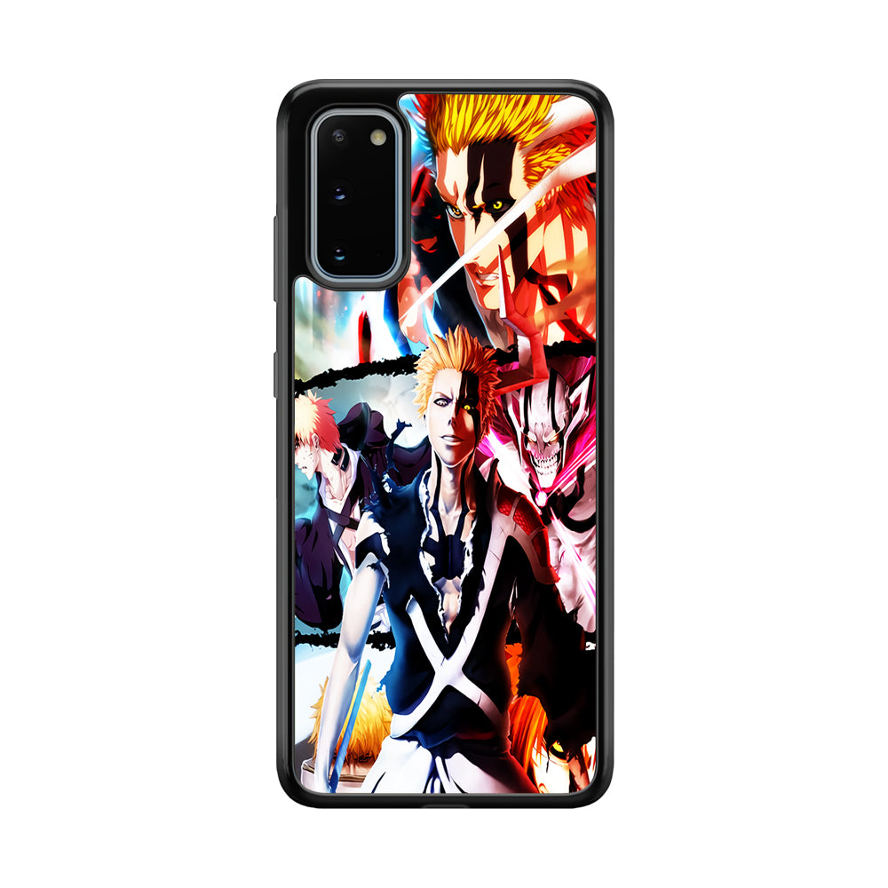 Bleach Ichigo Kurosaki Collage Samsung Galaxy S20 Case-Phone Case-Rubber Black (2D Case)-Altracase
