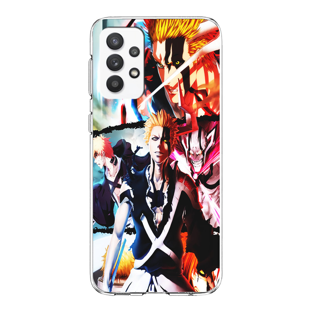 Bleach Ichigo Kurosaki Collage Samsung Galaxy A32 Case-Phone Case-Clear Soft Case-Altracase