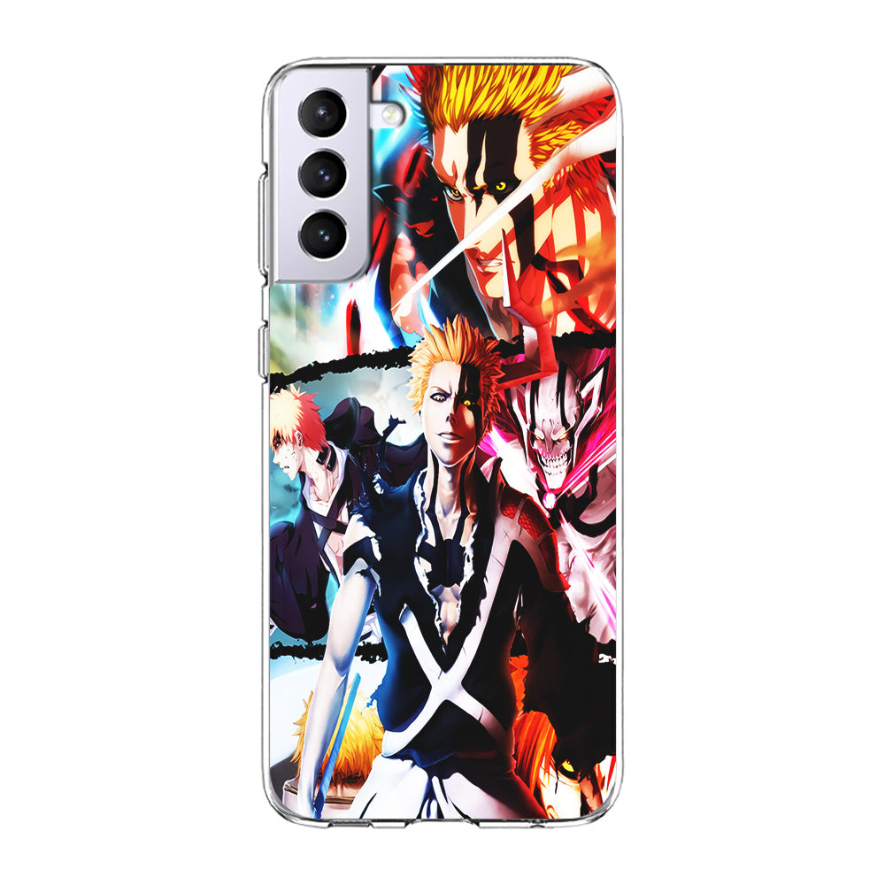 Bleach Ichigo Kurosaki Collage Samsung Galaxy S21 Plus Case-Phone Case-Clear Soft Case-Altracase