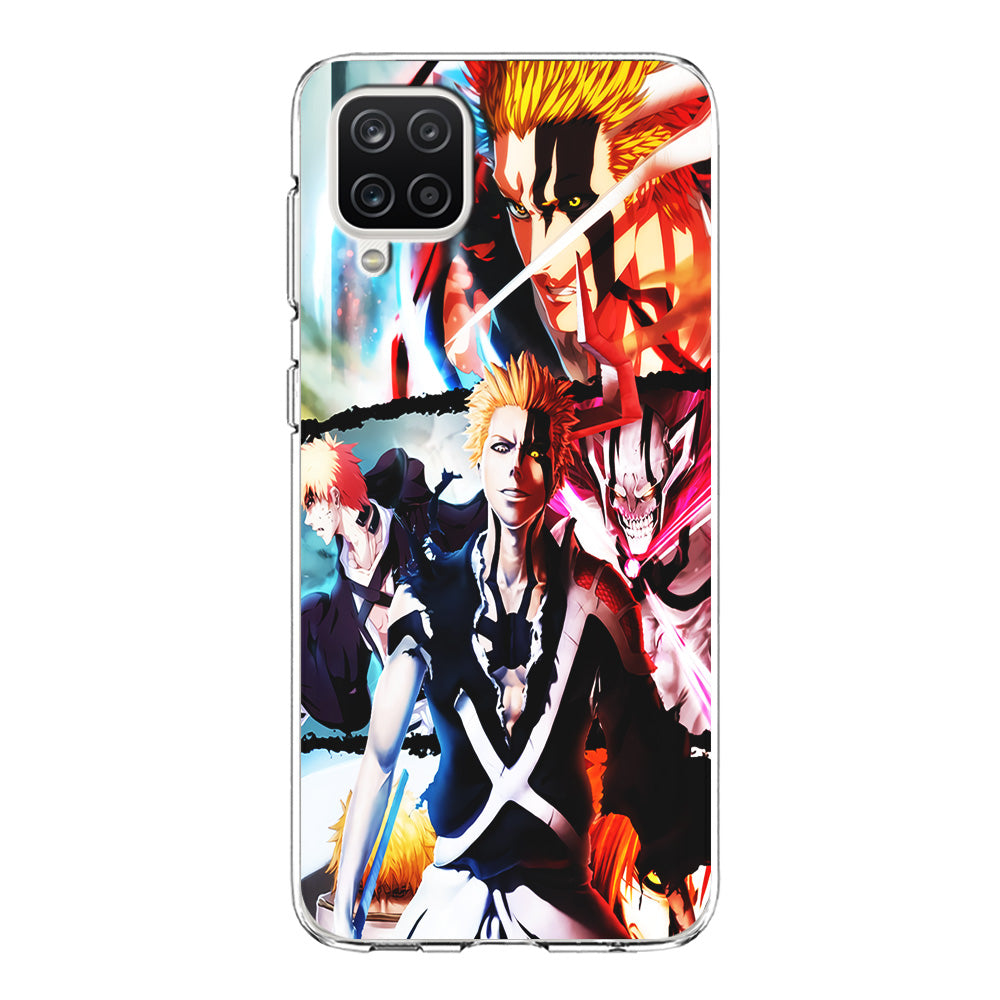 Bleach Ichigo Kurosaki Collage Samsung Galaxy A12 Case-Phone Case-Clear Soft Case-Altracase
