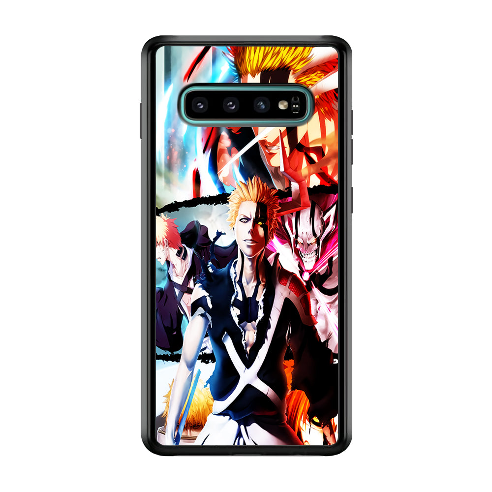 Bleach Ichigo Kurosaki Collage Samsung Galaxy S10 Plus Case-Phone Case-Rubber Black (2D Case)-Altracase