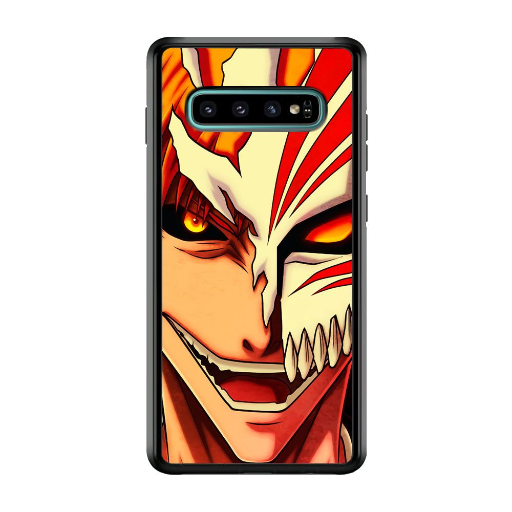 Bleach Ichigo Kurosaki Face Samsung Galaxy S10 Case-Phone Case-Rubber Black (2D Case)-Altracase