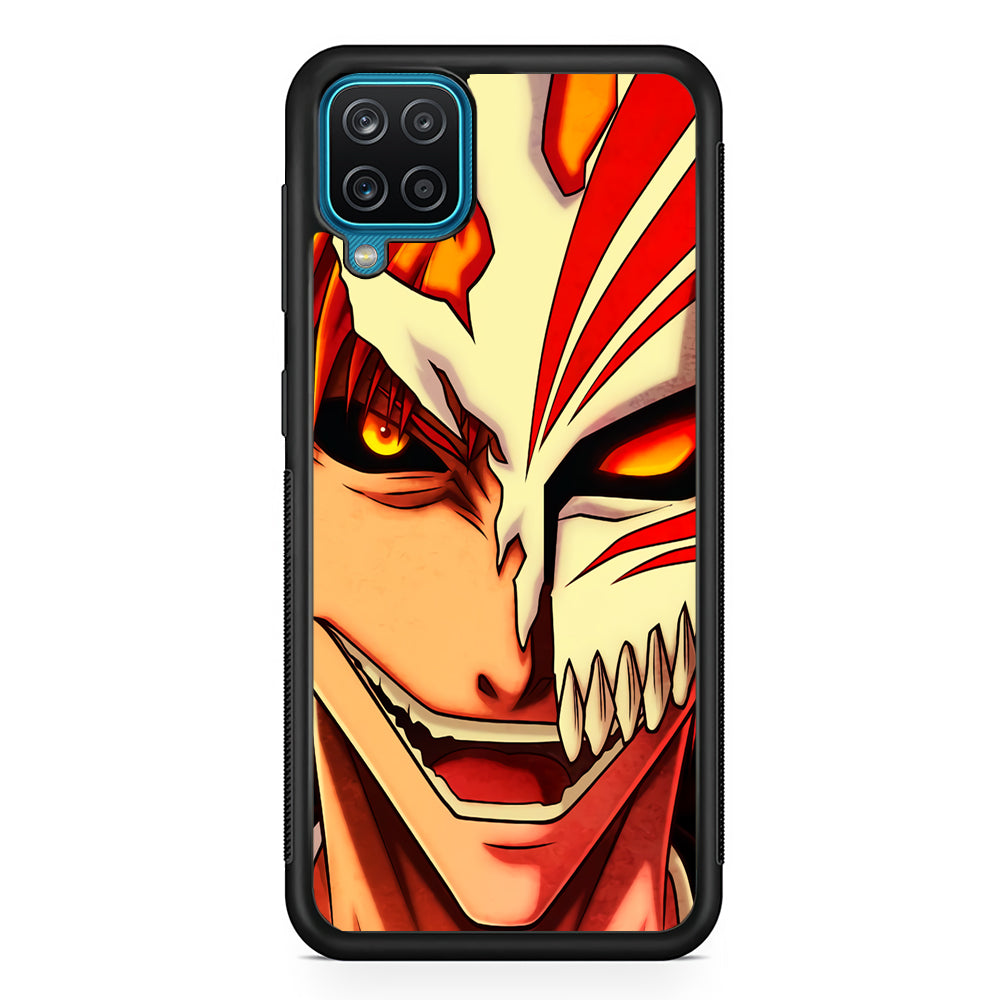Bleach Ichigo Kurosaki Face Samsung Galaxy A12 Case-Phone Case-Rubber Black (2D Case)-Altracase