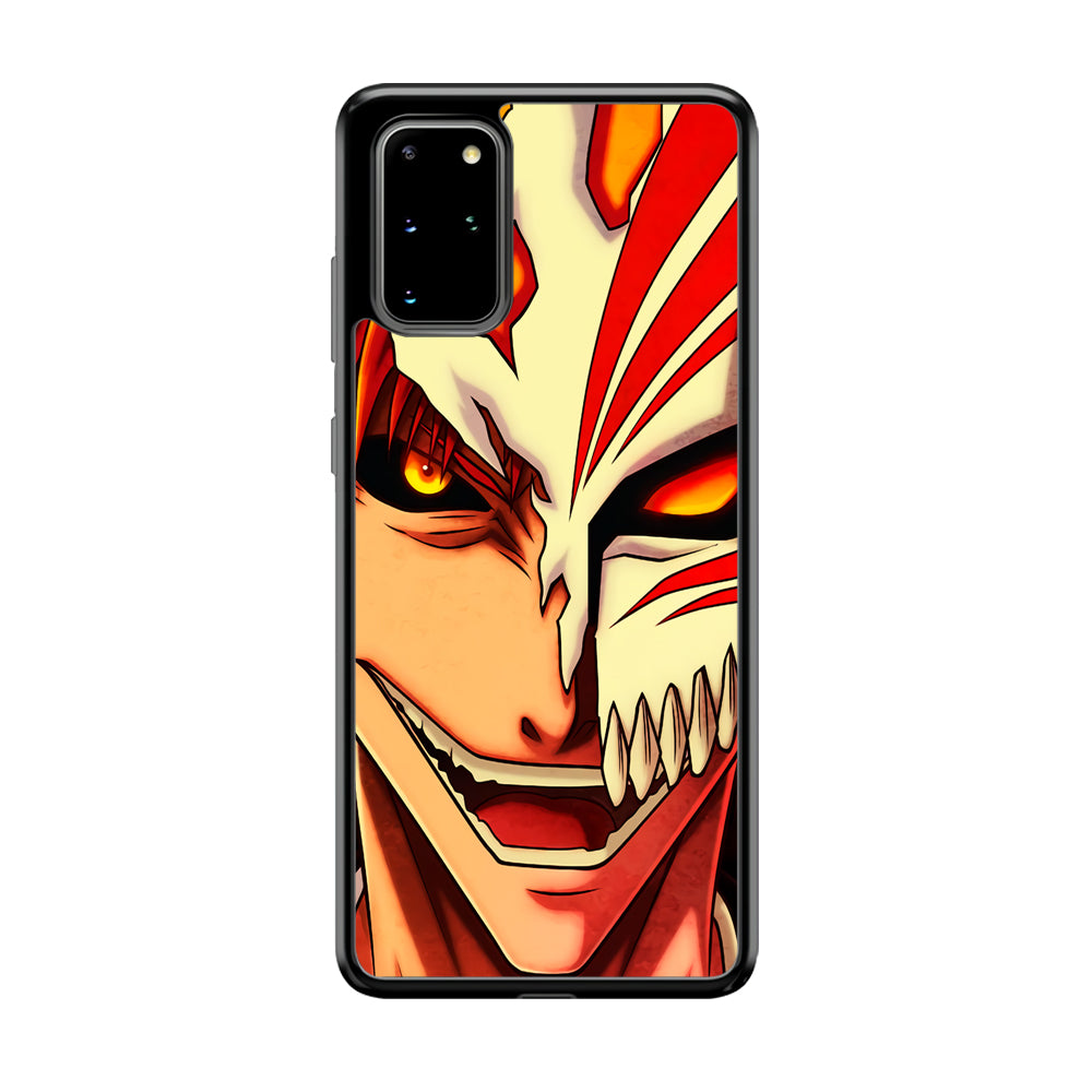 Bleach Ichigo Kurosaki Face Samsung Galaxy S20 Plus Case-Phone Case-Rubber Black (2D Case)-Altracase