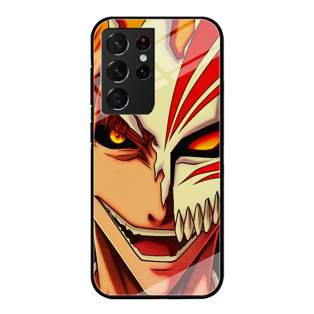 Bleach Ichigo Kurosaki Face Samsung Galaxy S22 Ultra Case-Phone Case-Tempered Glass Case-Altracase