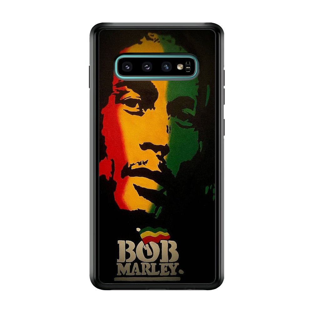 Bob Marley 002 Samsung Galaxy S10 Case-Phone Case-Rubber Black (2D Case)-Altracase
