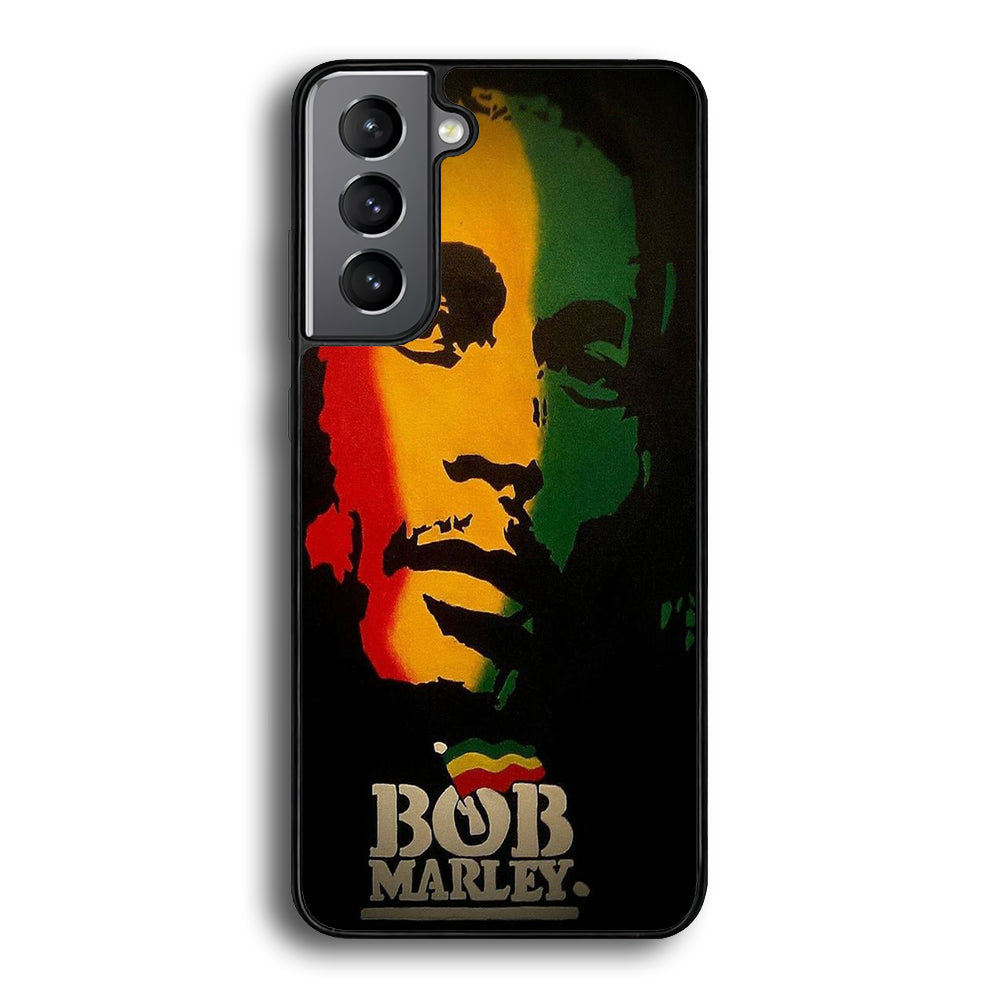 Bob Marley 002 Samsung Galaxy S21 Case-Phone Case-Rubber Black (2D Case)-Altracase