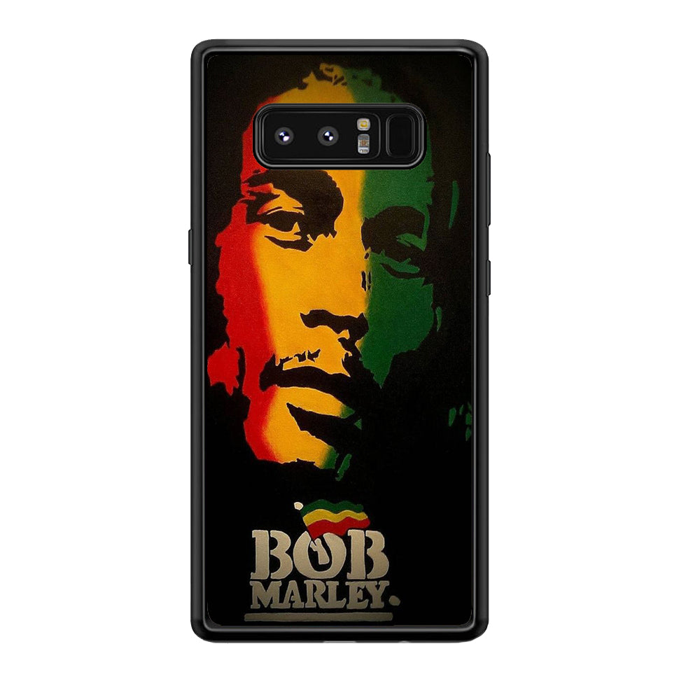 Bob Marley 002 Samsung Galaxy Note 8 Case-Phone Case-Rubber Black (2D Case)-Altracase