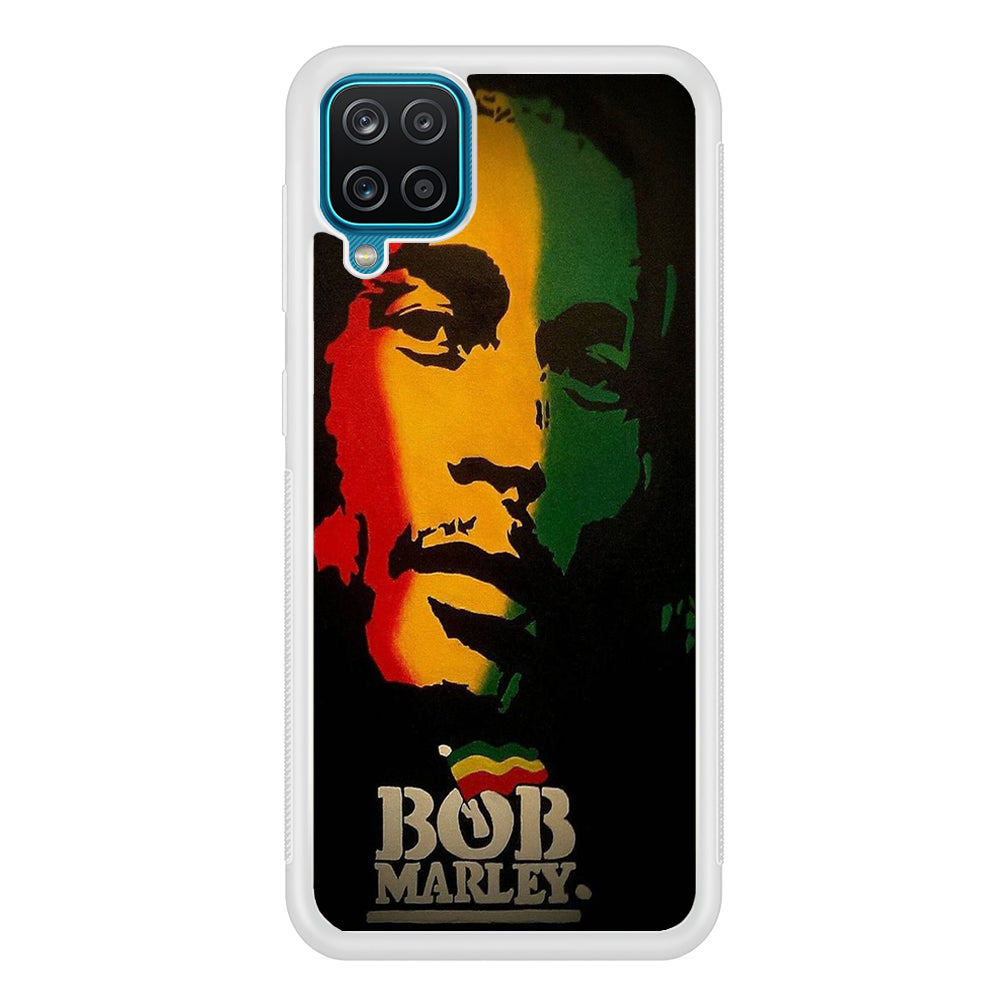 Bob Marley 002 Samsung Galaxy A12 Case-Phone Case-Rubber White (2D Case)-Altracase