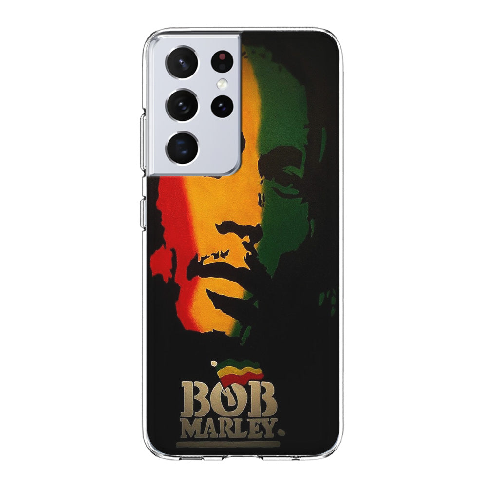 Bob Marley 002 Samsung Galaxy S21 Ultra Case-Phone Case-Clear Soft Case-Altracase