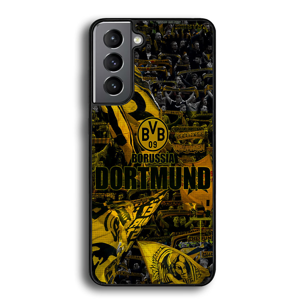 Borussia Dortmund Die Borussen Samsung Galaxy S22 Case-Phone Case-Rubber Black (2D Case)-Altracase
