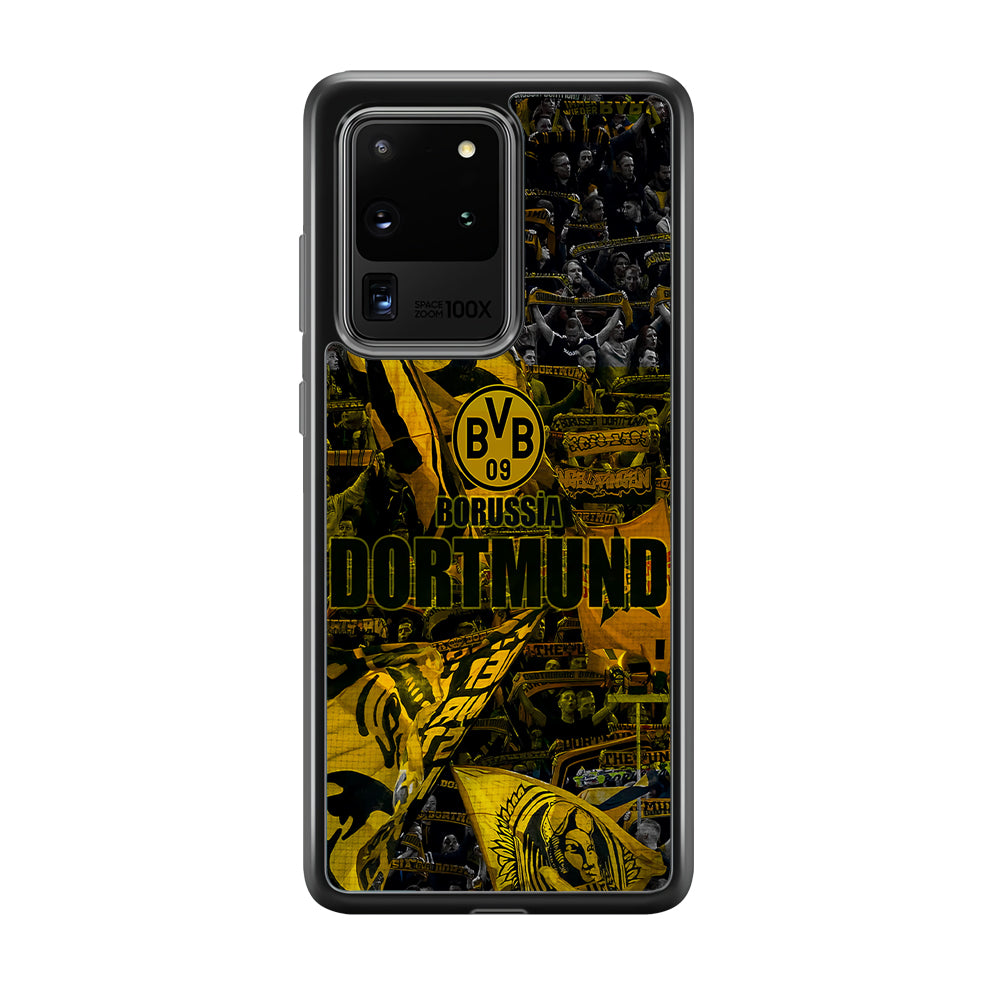 Borussia Dortmund Die Borussen Samsung Galaxy S20 Ultra Case-Phone Case-Rubber Black (2D Case)-Altracase