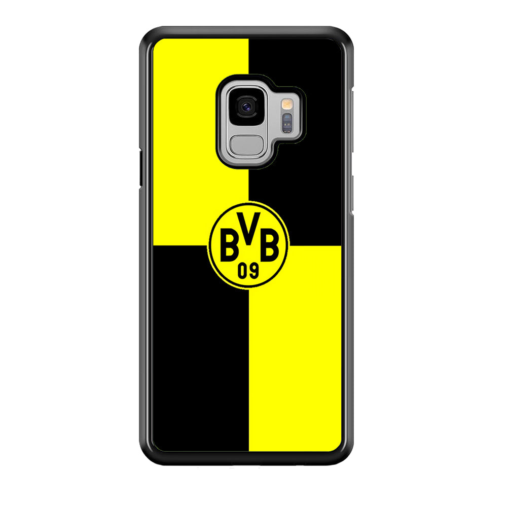 Borussia Dortmund Logo Club Samsung Galaxy S9 Case-Phone Case-Rubber Black (2D Case)-Altracase