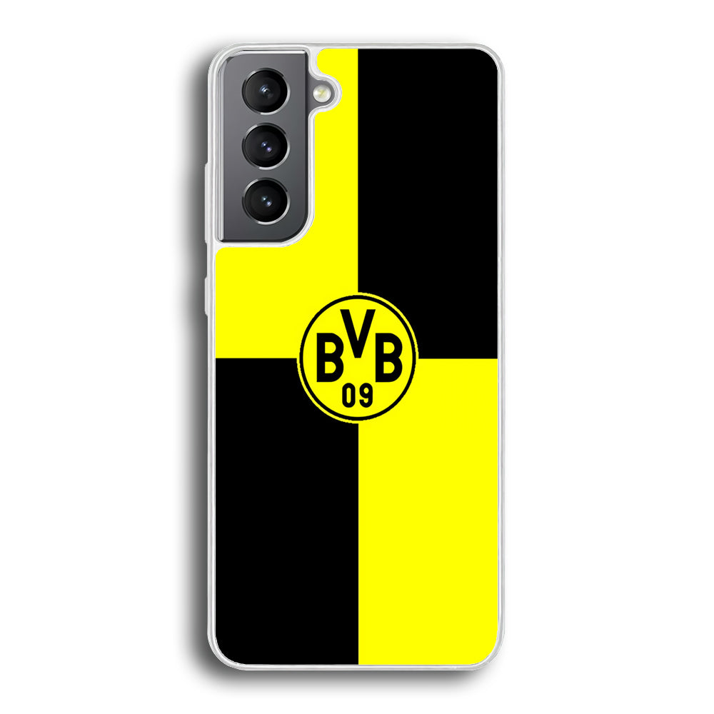 Borussia Dortmund Logo Club Samsung Galaxy S22 Case-Phone Case-Rubber White (2D Case)-Altracase