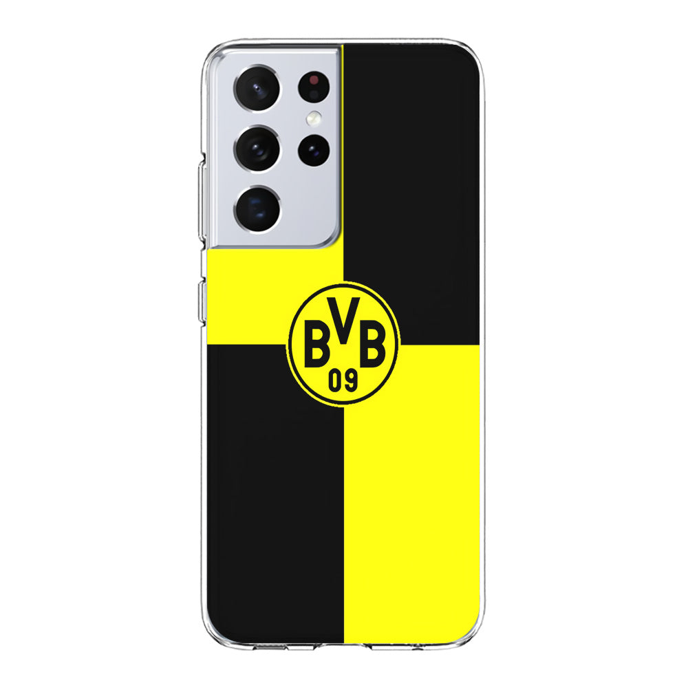 Borussia Dortmund Logo Club Samsung Galaxy S21 Ultra Case-Phone Case-Clear Soft Case-Altracase