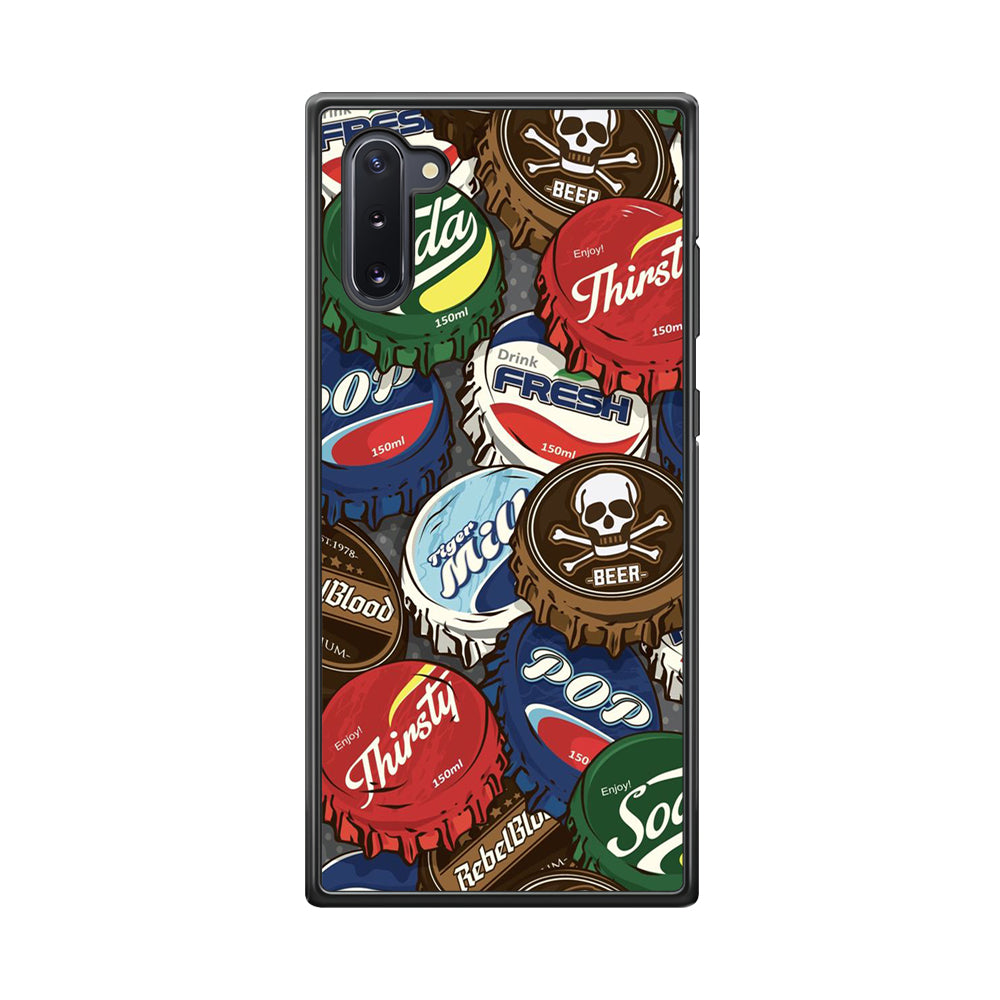 Bottle Cap Doodle Samsung Galaxy Note 10 Case-Phone Case-Tempered Glass Case-Altracase